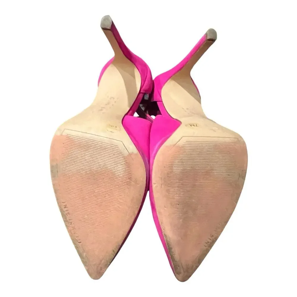 Gianni Bini Suede vibrant fuchsia heels Women’s Size 7M